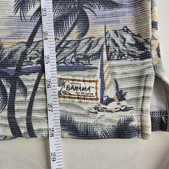 Tommy Bahama Vintage Tropical Print Polo Shirt, Size Medium - Picture 11 of 12